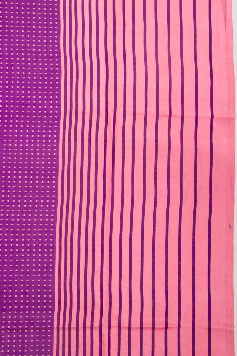 Banarasi Silk Polka Dot Brocade Purple Saree