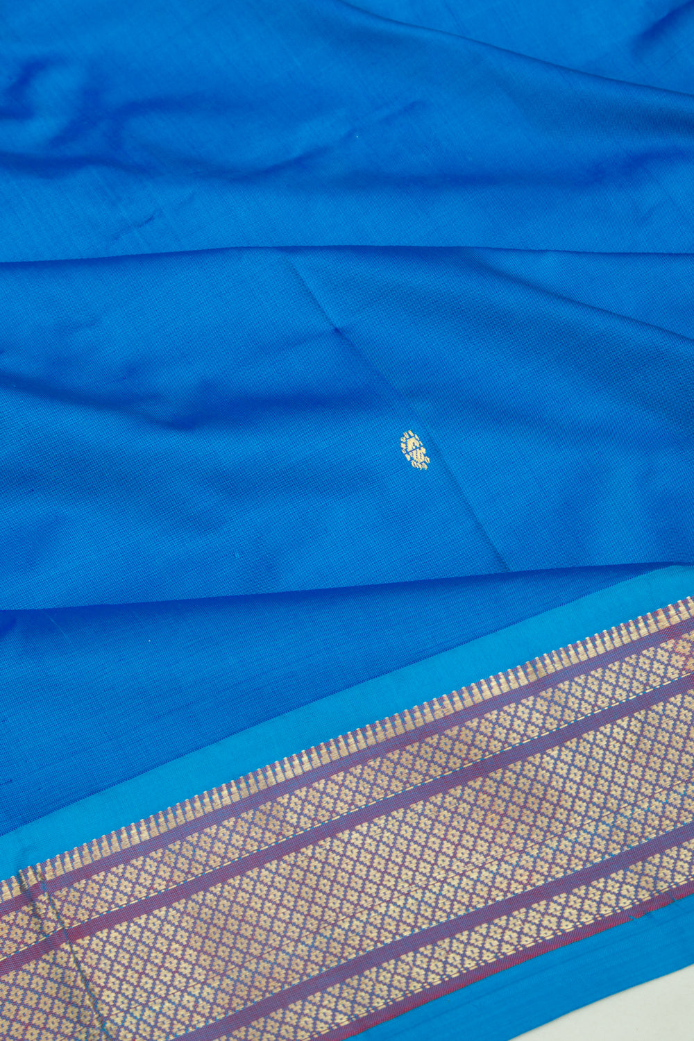 Paithani Silk Butta Blue Saree