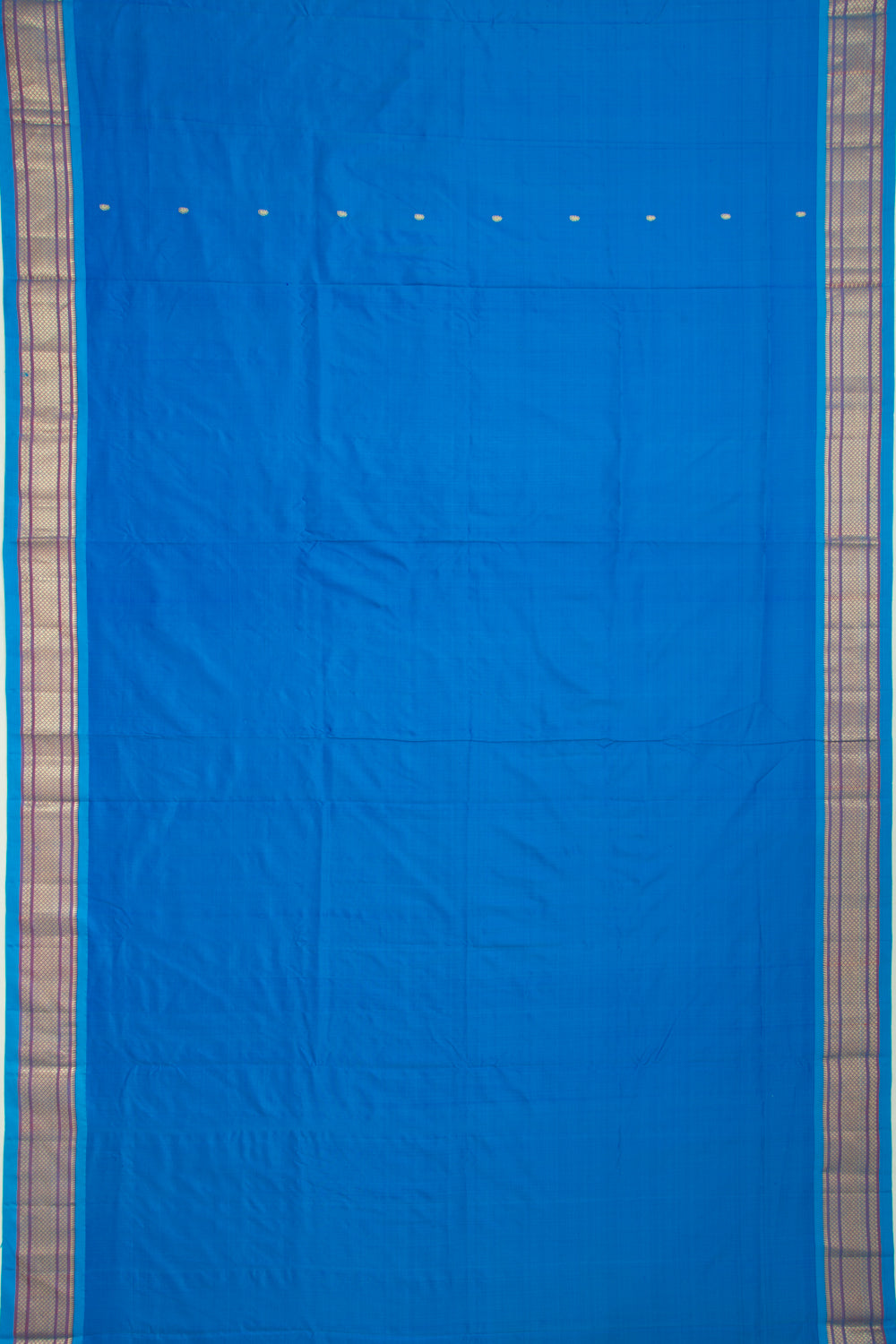 Paithani Silk Butta Blue Saree