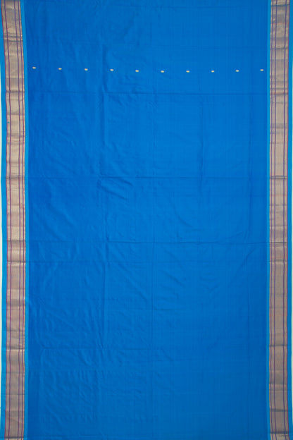 Paithani Silk Butta Blue Saree