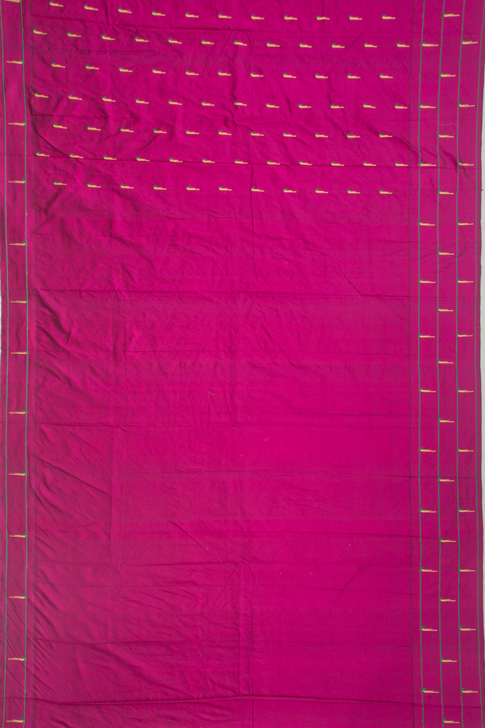 Soft Silk Paithani Inspired Butta Purple Saree With Triple Muniya Border