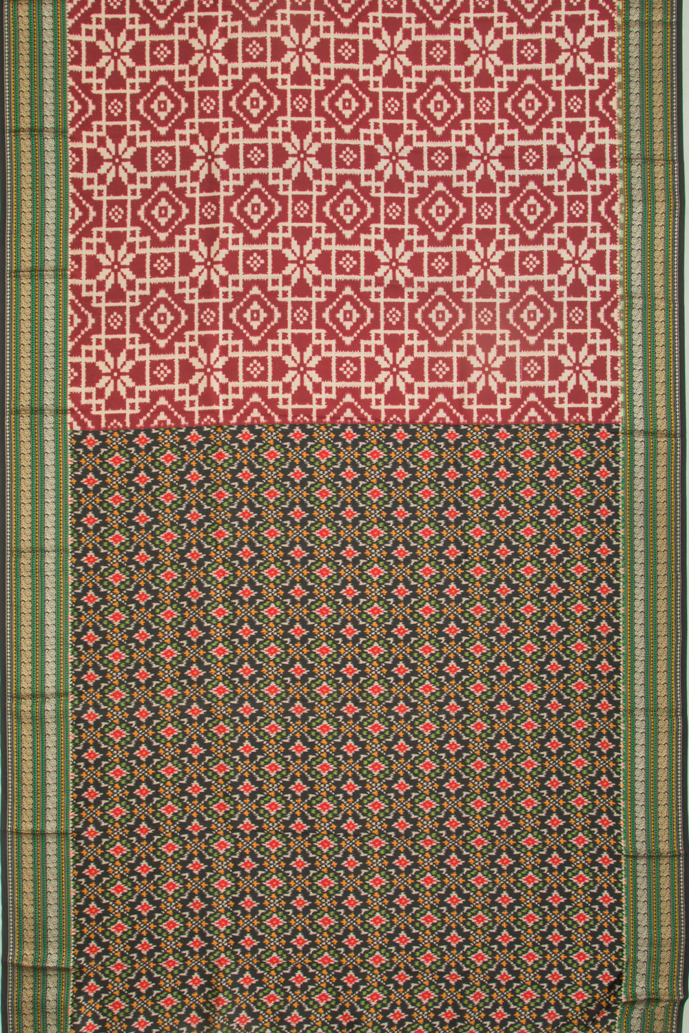 Soft Dupion Silk Printed Maroon Saree