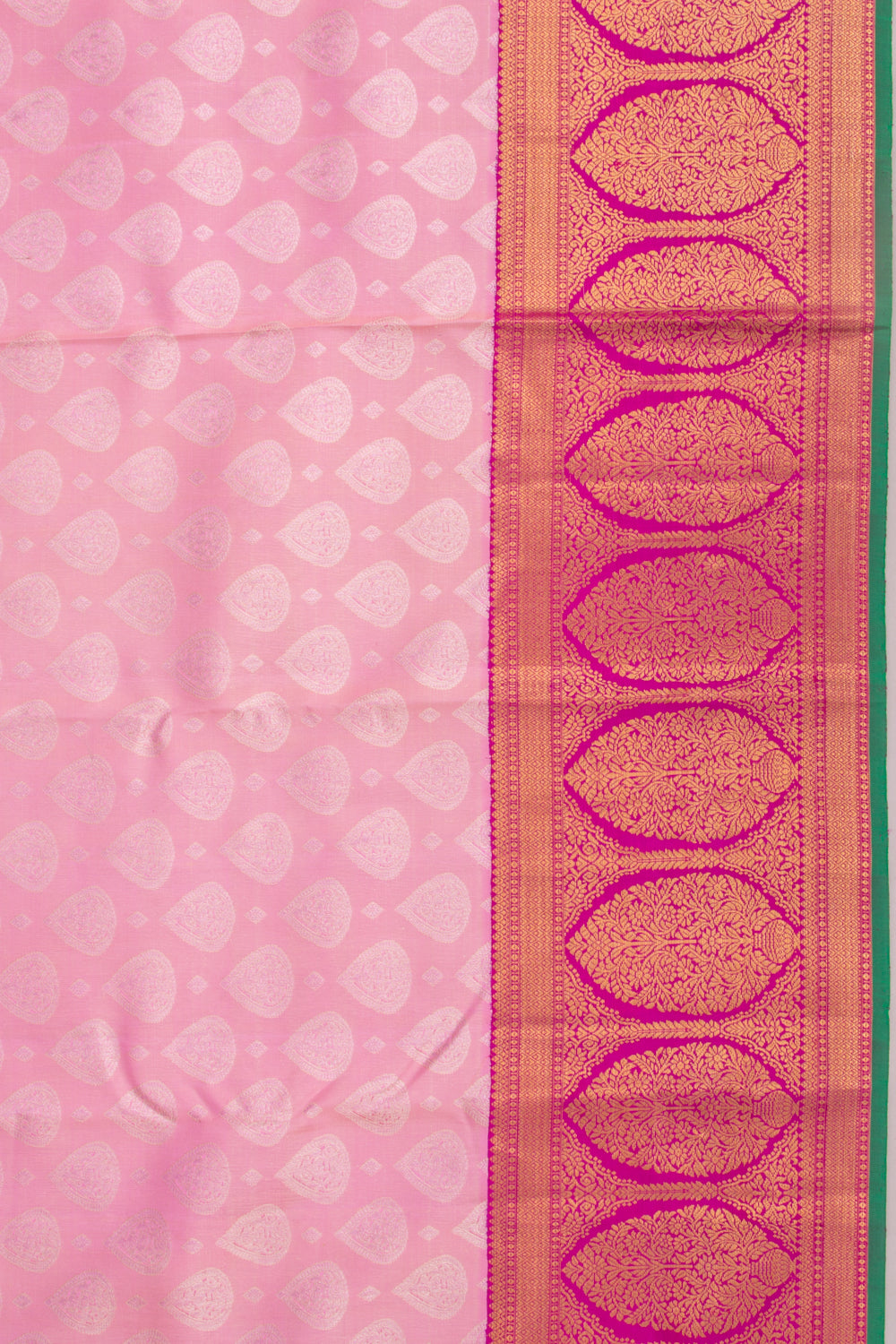 Kanchipuram Silk Butta Baby Pink Saree