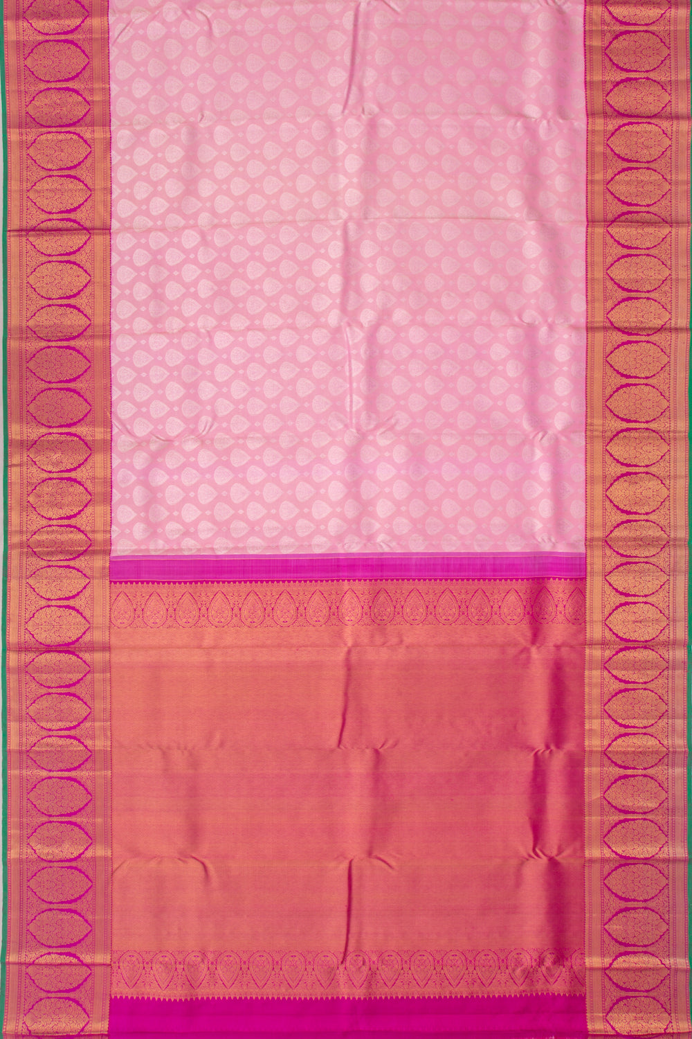 Kanchipuram Silk Butta Baby Pink Saree