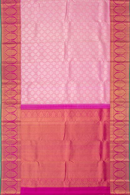 Kanchipuram Silk Butta Baby Pink Saree