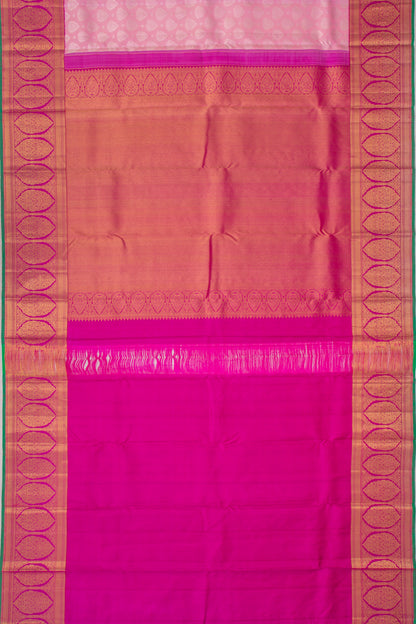 Kanchipuram Silk Butta Baby Pink Saree