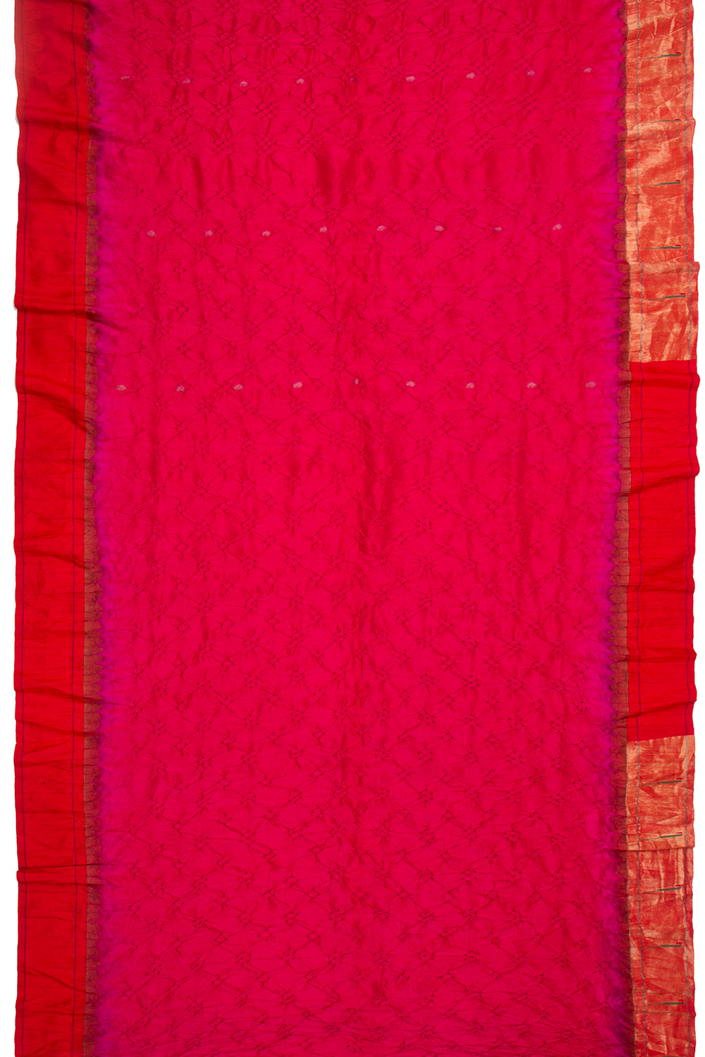 Paithani Silk Bandhani Pink Saree