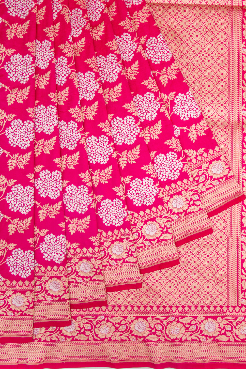 Banarasi Silk Brocade Pink Saree