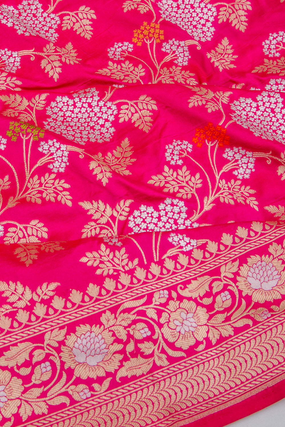 Banarasi Silk Brocade Pink Saree