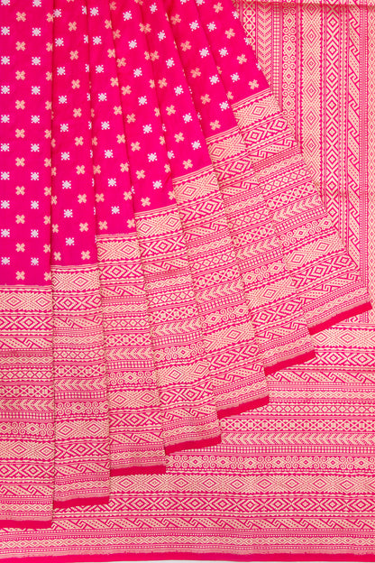 Banarasi Silk Brocade Pink Saree