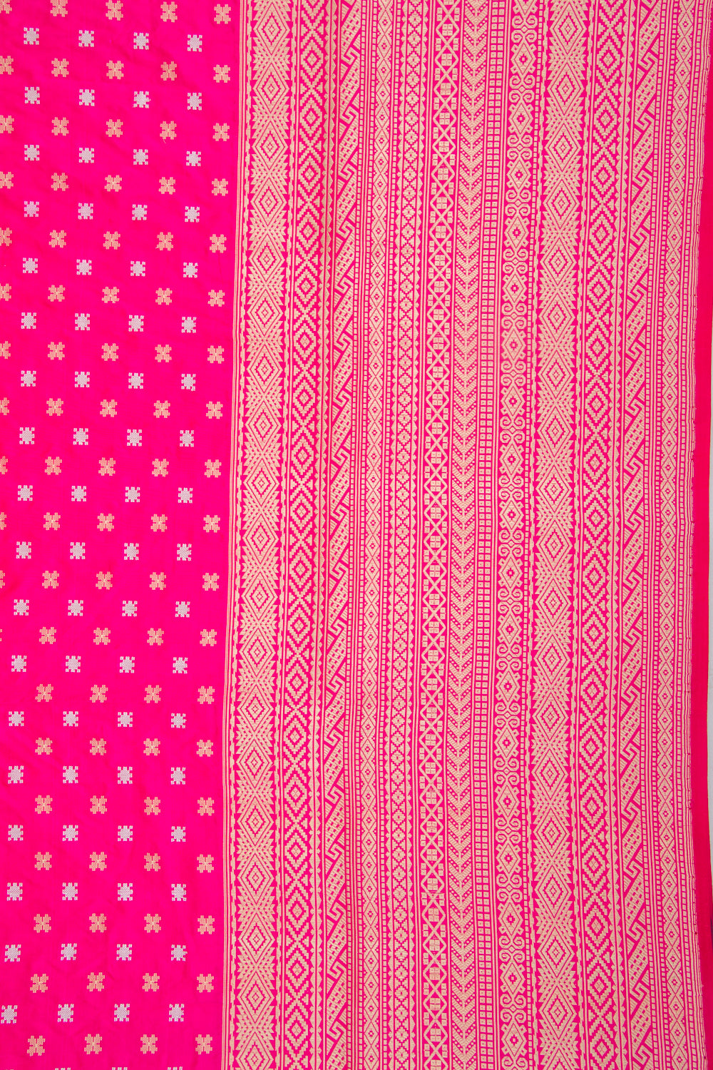 Banarasi Silk Brocade Pink Saree
