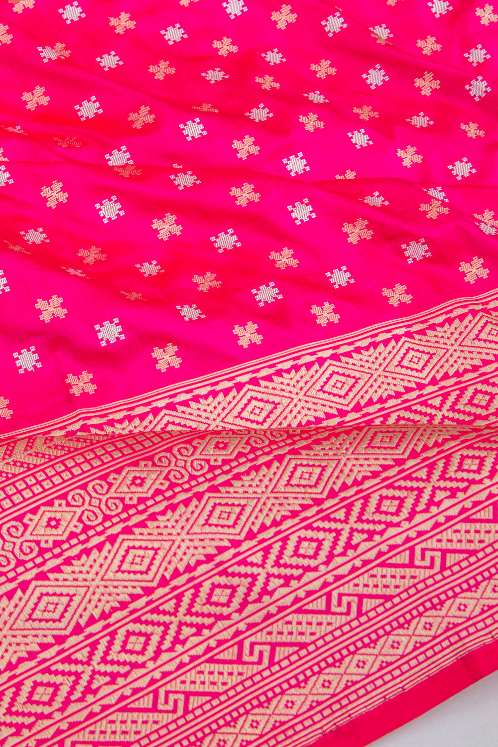 Banarasi Silk Brocade Pink Saree