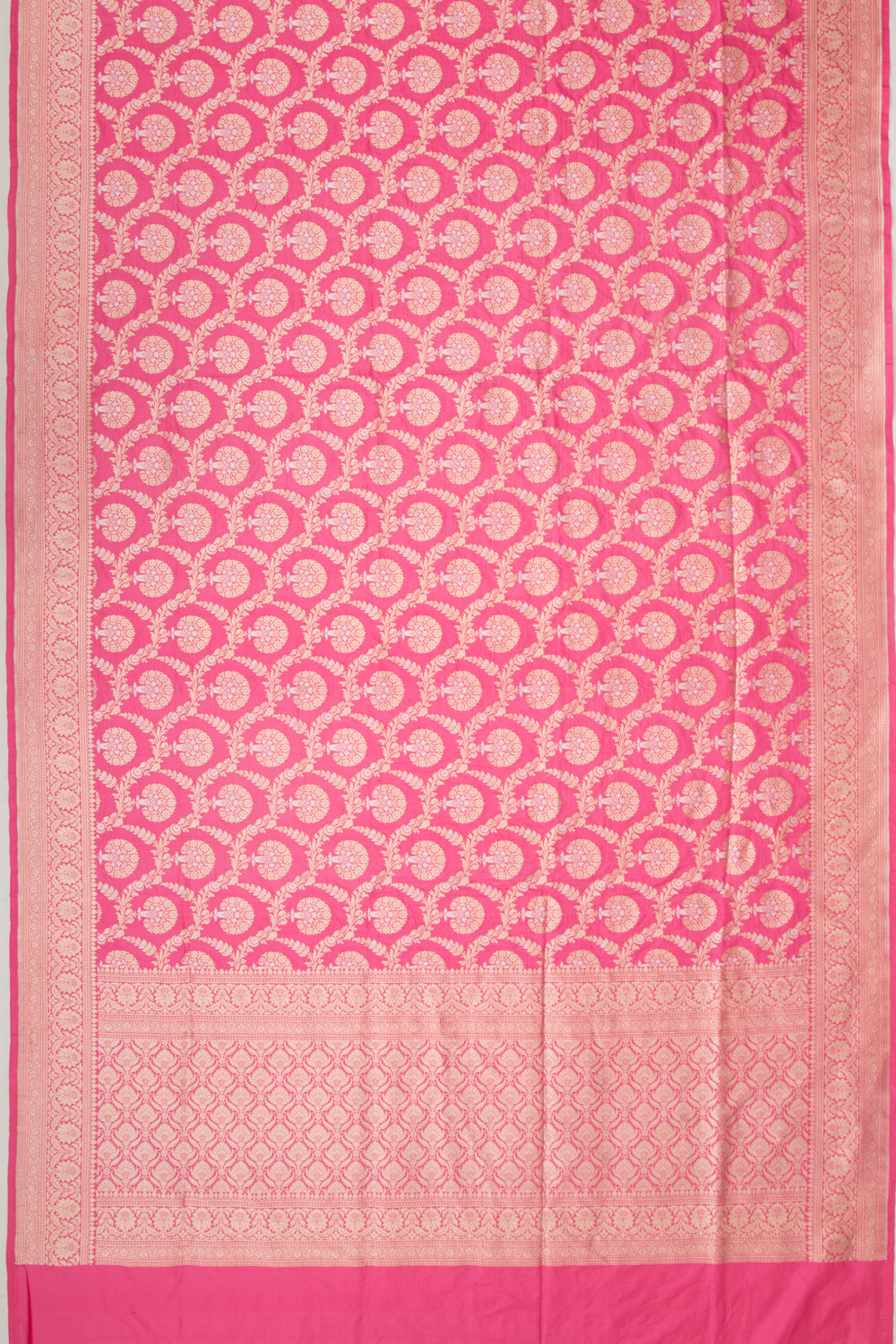 Banarasi Silk Jaal Pink Saree