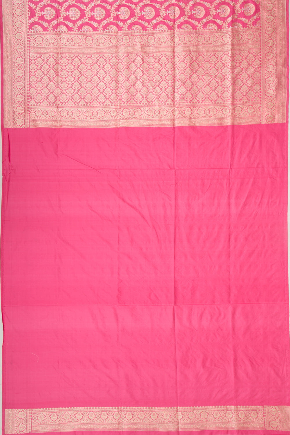 Banarasi Silk Jaal Pink Saree