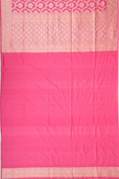 Banarasi Silk Jaal Pink Saree