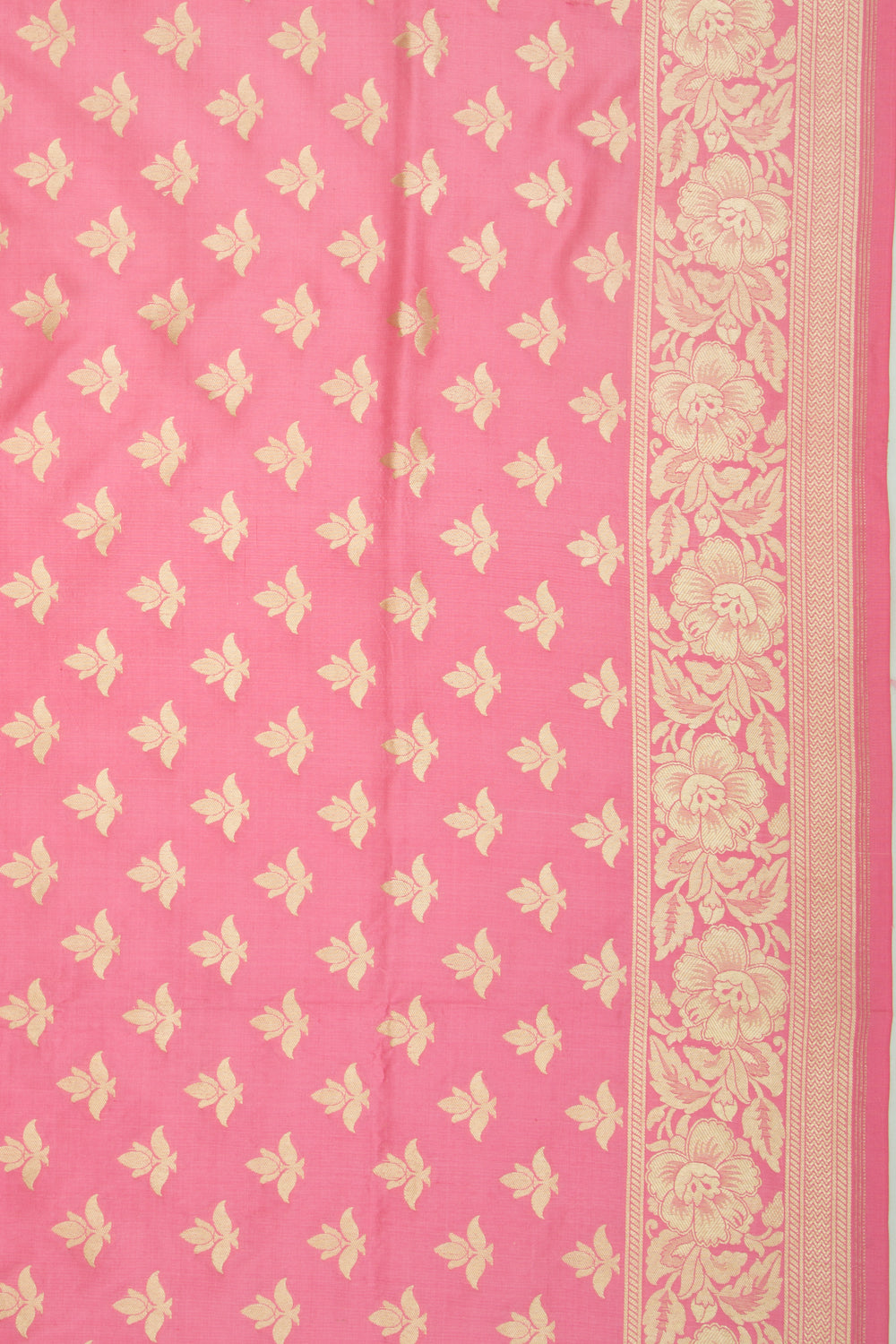 Banarasi Silk Butta Pink Saree