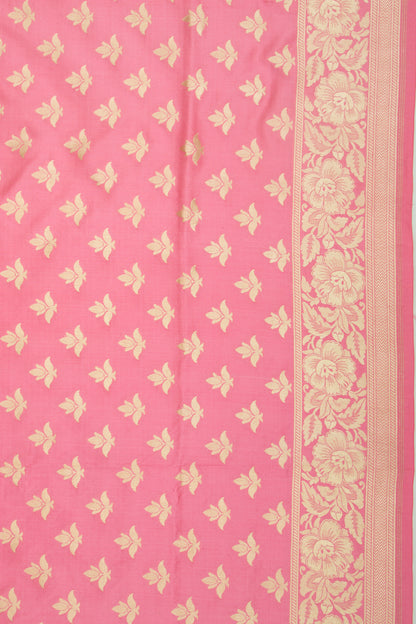 Banarasi Silk Butta Pink Saree