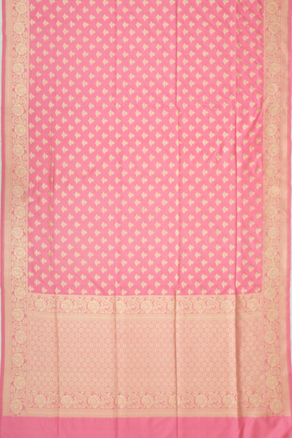 Banarasi Silk Butta Pink Saree