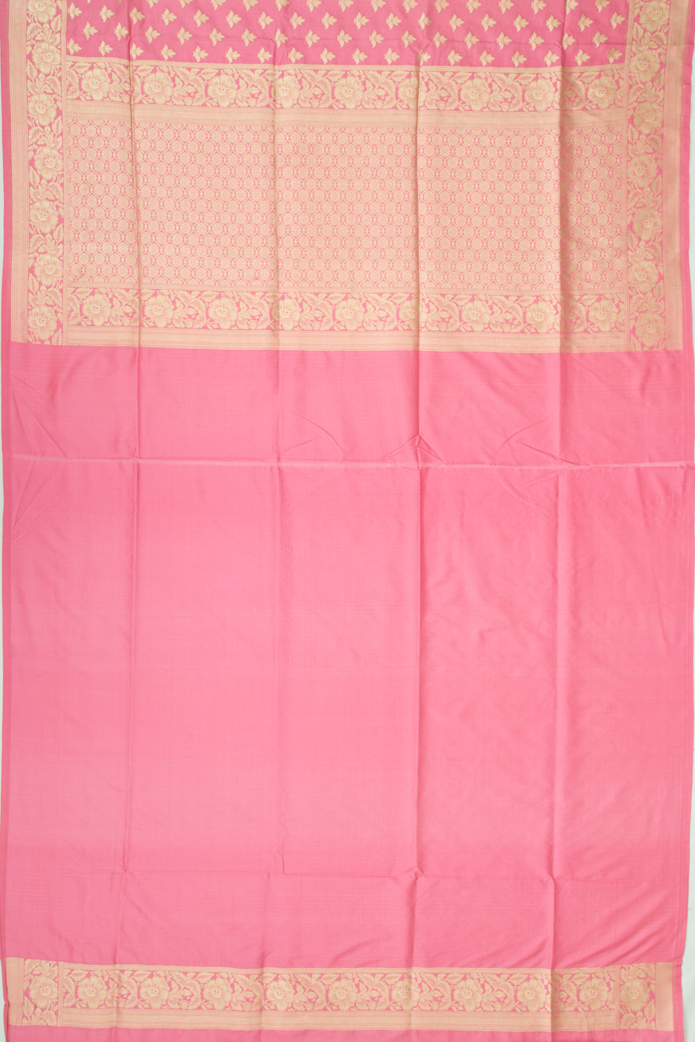 Banarasi Silk Butta Pink Saree