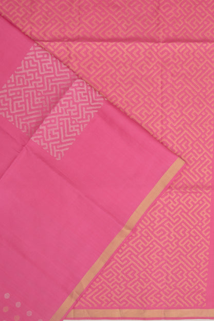 Coimbatore Soft Silk Brocade Pastel Pink Saree
