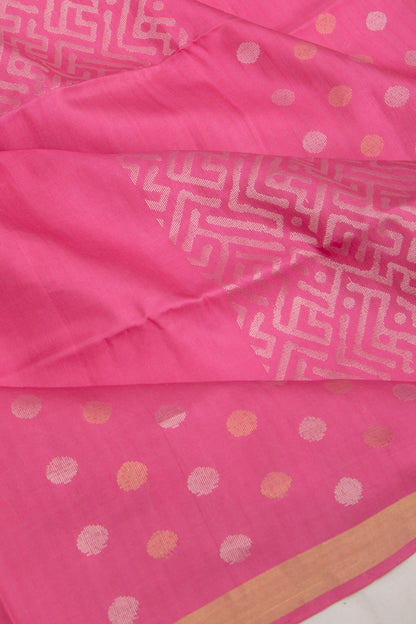Coimbatore Soft Silk Brocade Pastel Pink Saree