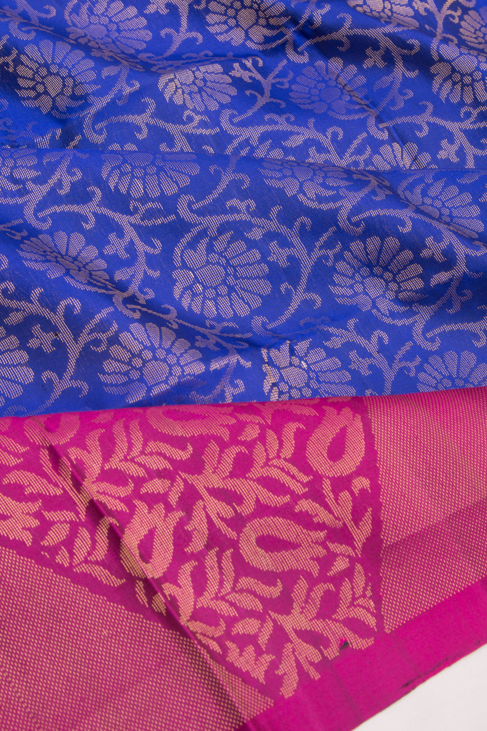 Coimbatore Soft Silk Jaal Dark Blue Saree