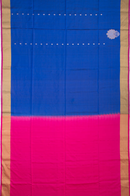 Coimbatore Soft Silk Butta Dark Blue Saree