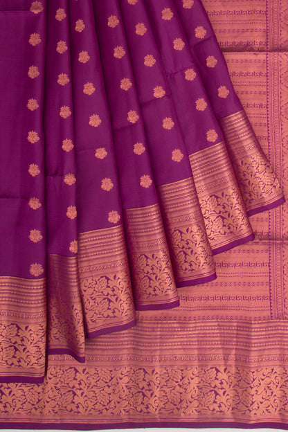Coimbatore Soft Silk Butta Purple Saree