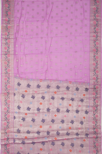 Kota Soft Silk Butta Lavender Saree