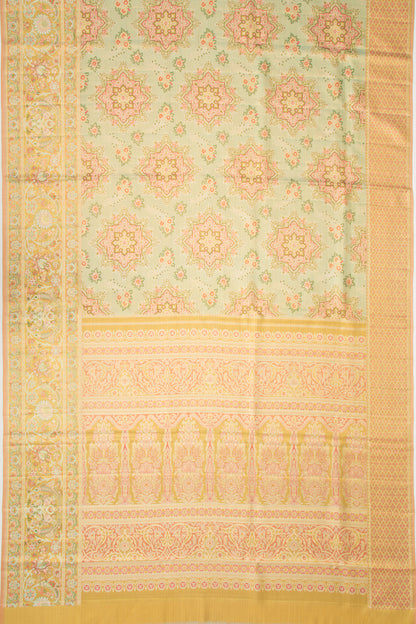 Kanchipuram Silk Tissue Brocade Blue Saree