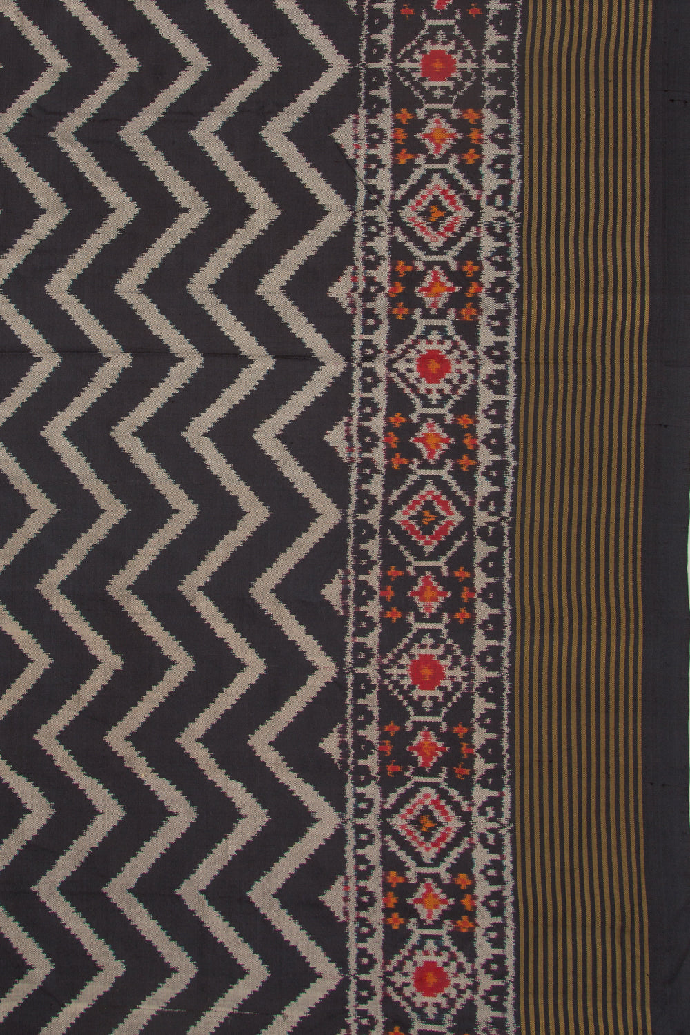 Pochampally Silk Ikat Black Saree