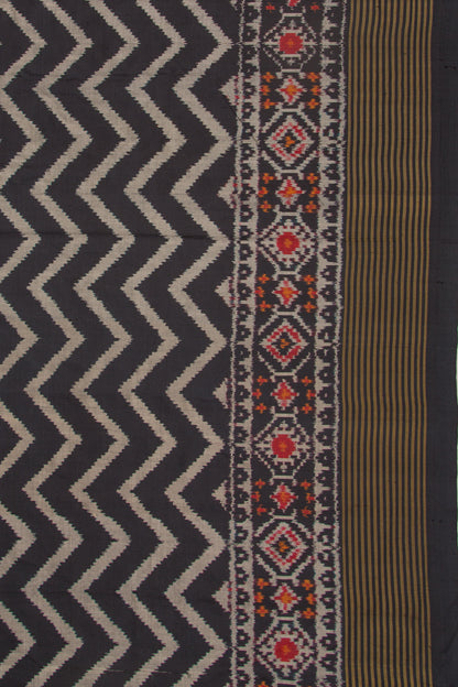 Pochampally Silk Ikat Black Saree