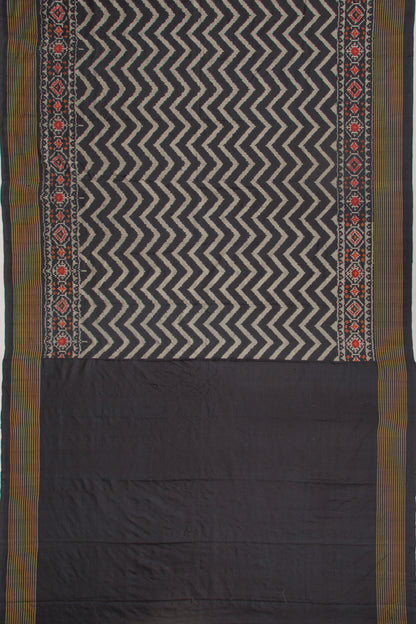 Pochampally Silk Ikat Black Saree
