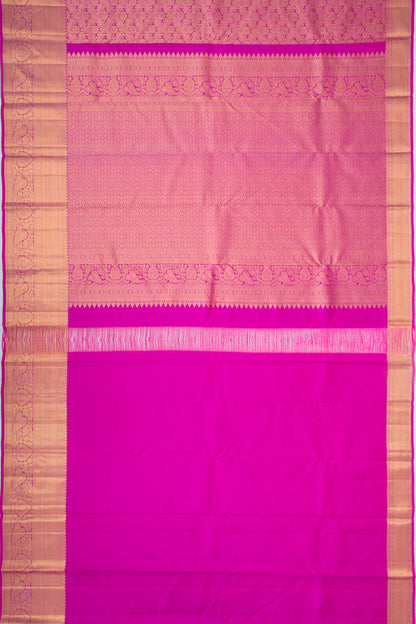 Kanchipuram Silk Brocade Pink Saree