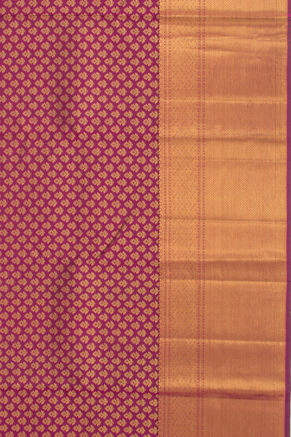 Kanchipuram Silk Brocade Purple Saree