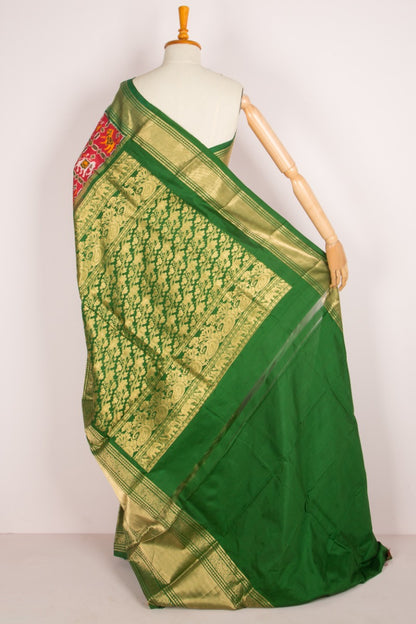 Kanchipuram Silk Ikat Maroon Saree