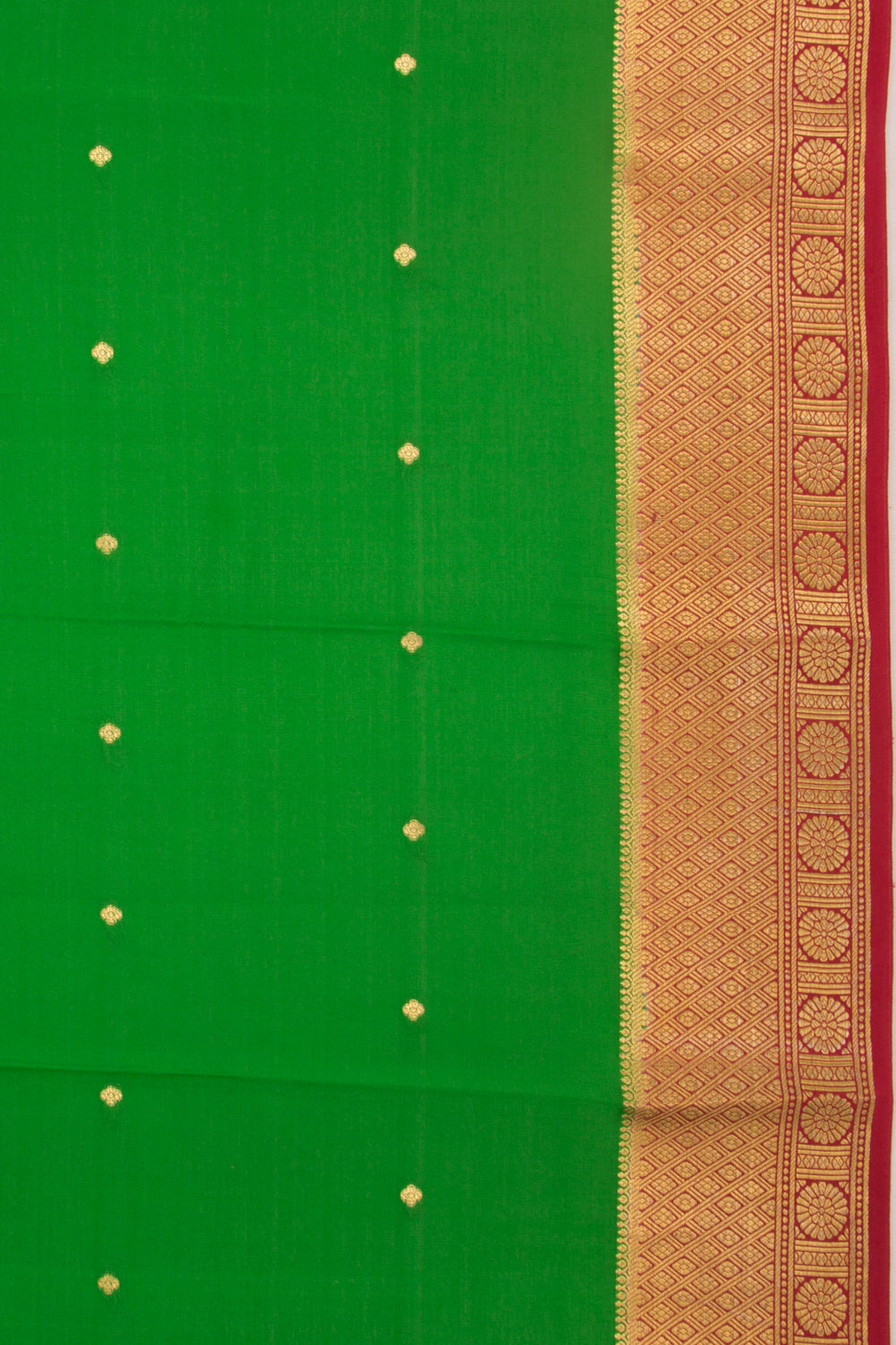 Binny Silk Butta Green Saree