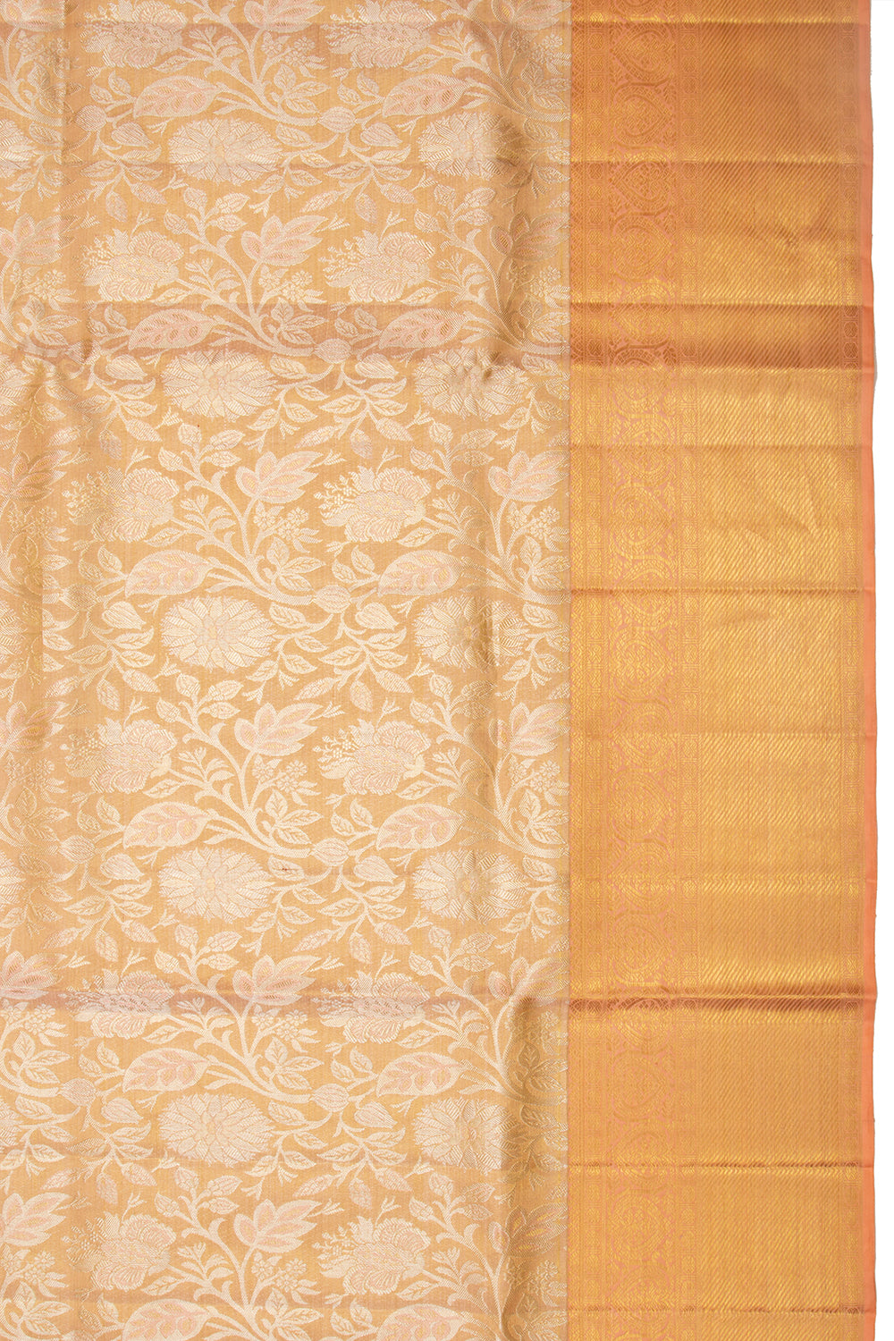 Kanchipuram Silk Tissue Gold Saree