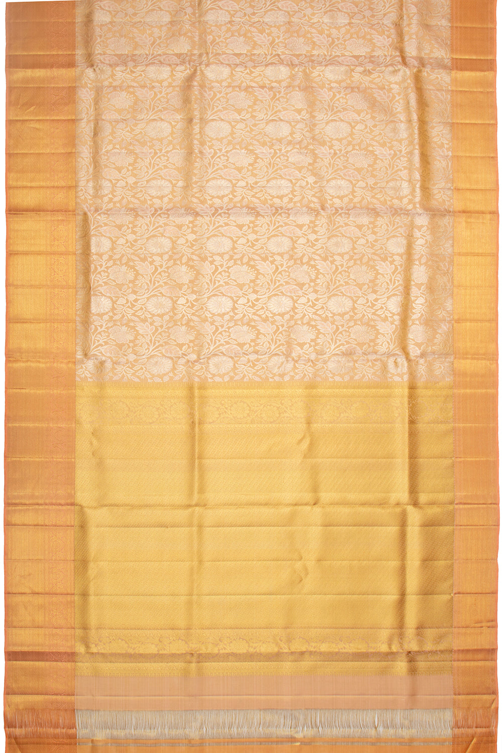 Kanchipuram Silk Tissue Gold Saree