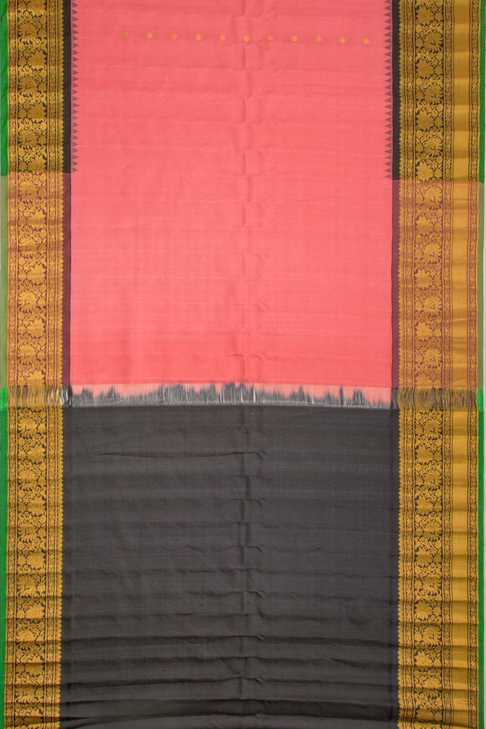Gadwal Silk Butta Pink Saree