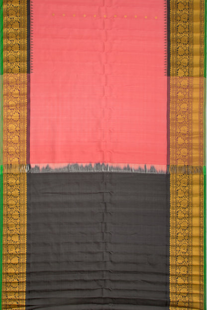 Gadwal Silk Butta Pink Saree
