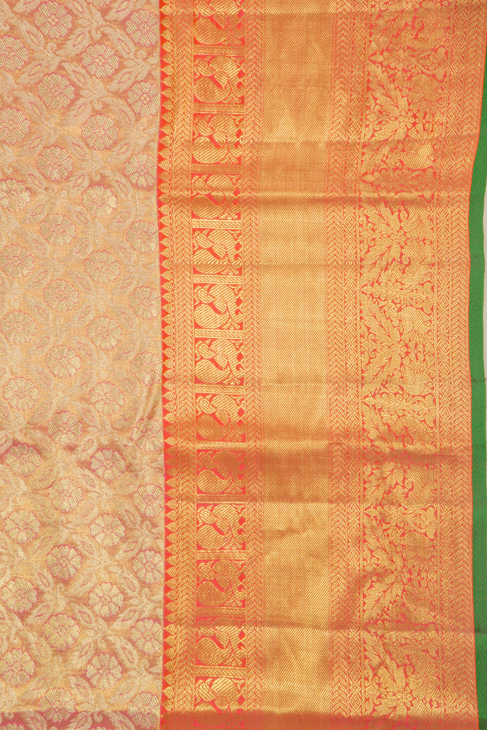 Taranga Kanchi Silk Tissue Brocade Pink Saree