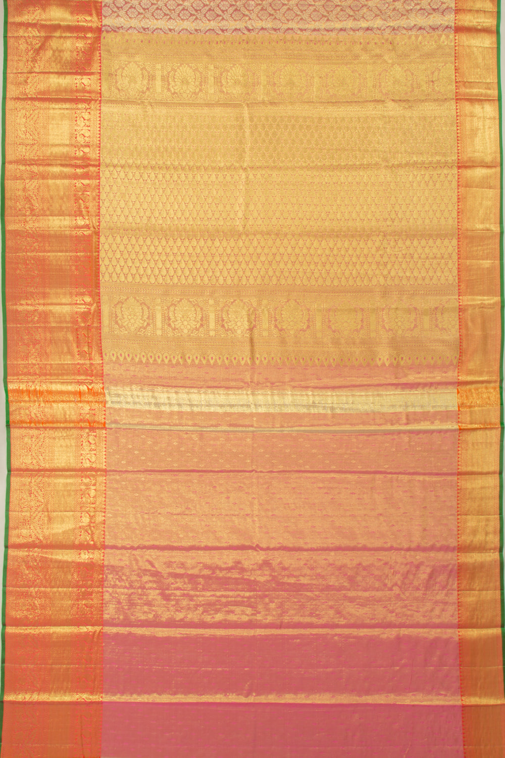 Taranga Kanchi Silk Tissue Brocade Pink Saree
