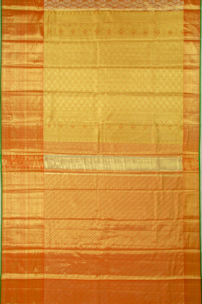 Taranga Kanchi Silk Tissue Brocade Gold Saree