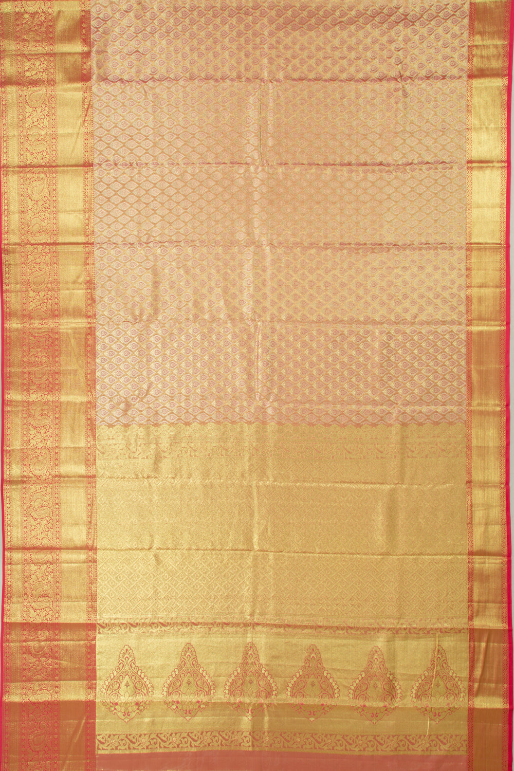 Taranga Kanchi Silk Tissue Brocade Pink Saree