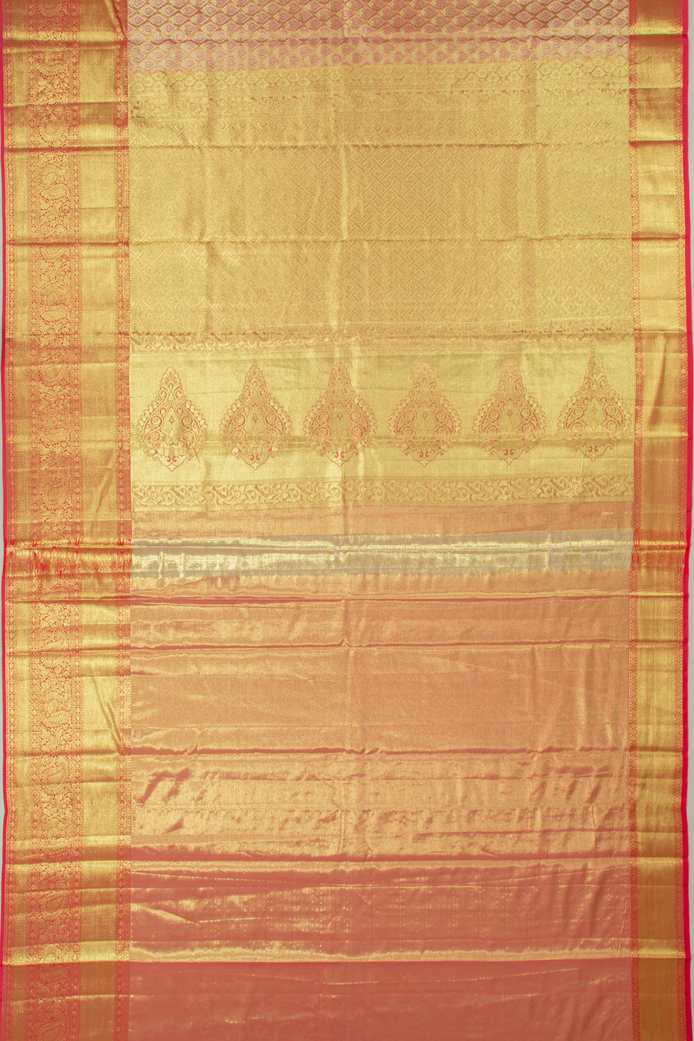 Taranga Kanchi Silk Tissue Brocade Pink Saree