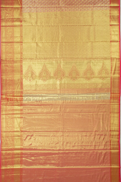 Taranga Kanchi Silk Tissue Brocade Pink Saree