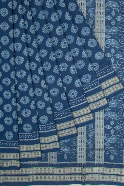 Sambalpuri Silk Ikat Blue Saree