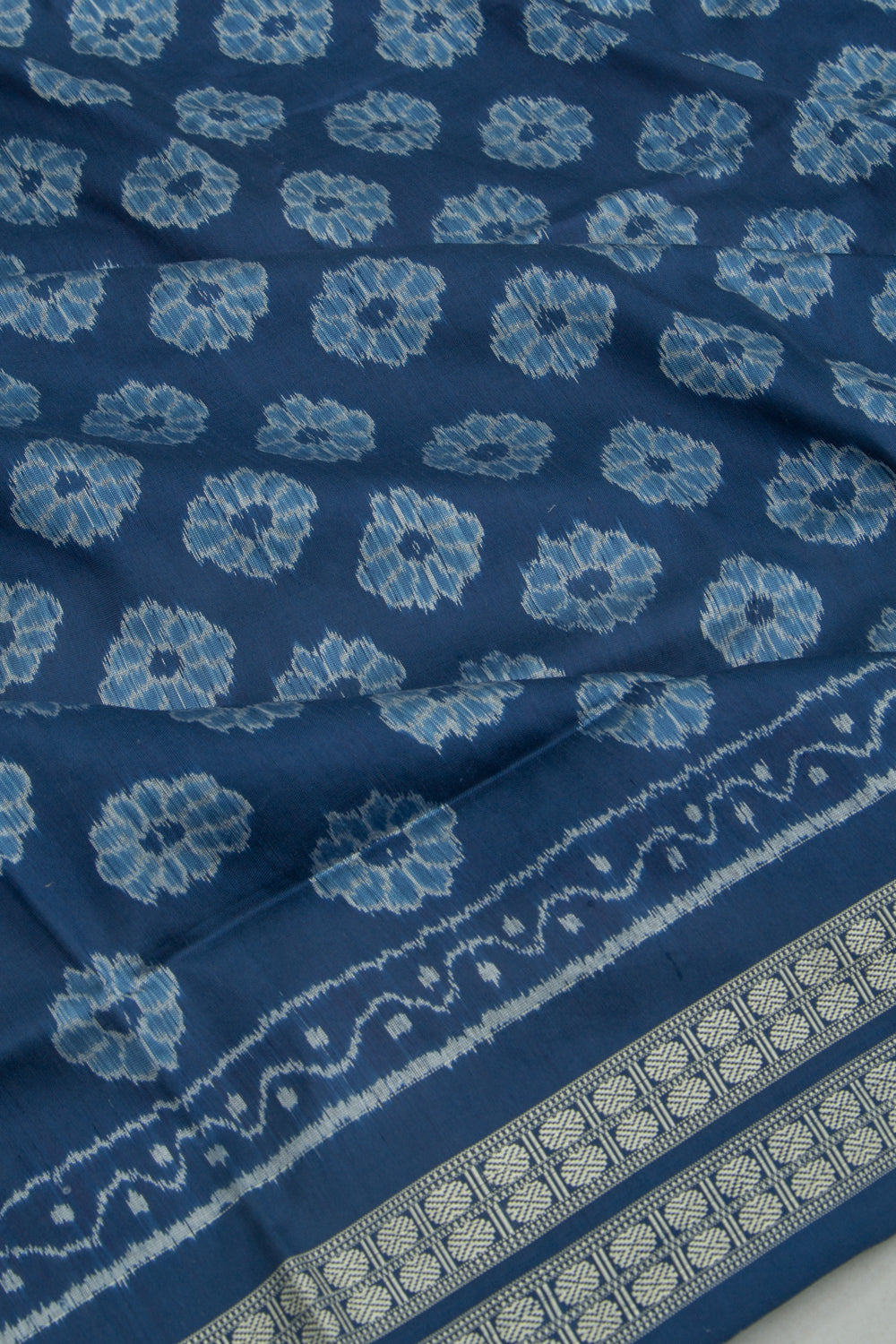 Sambalpuri Silk Ikat Blue Saree