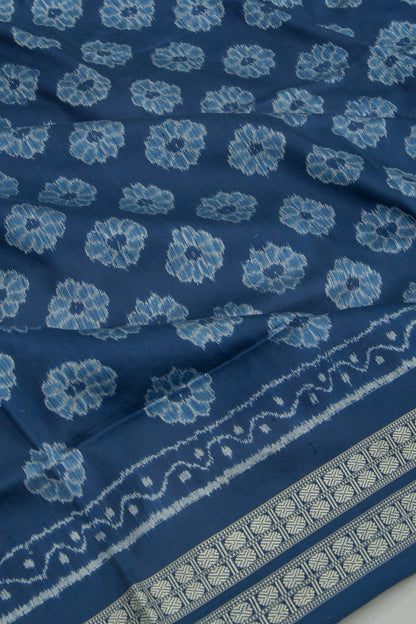 Sambalpuri Silk Ikat Blue Saree